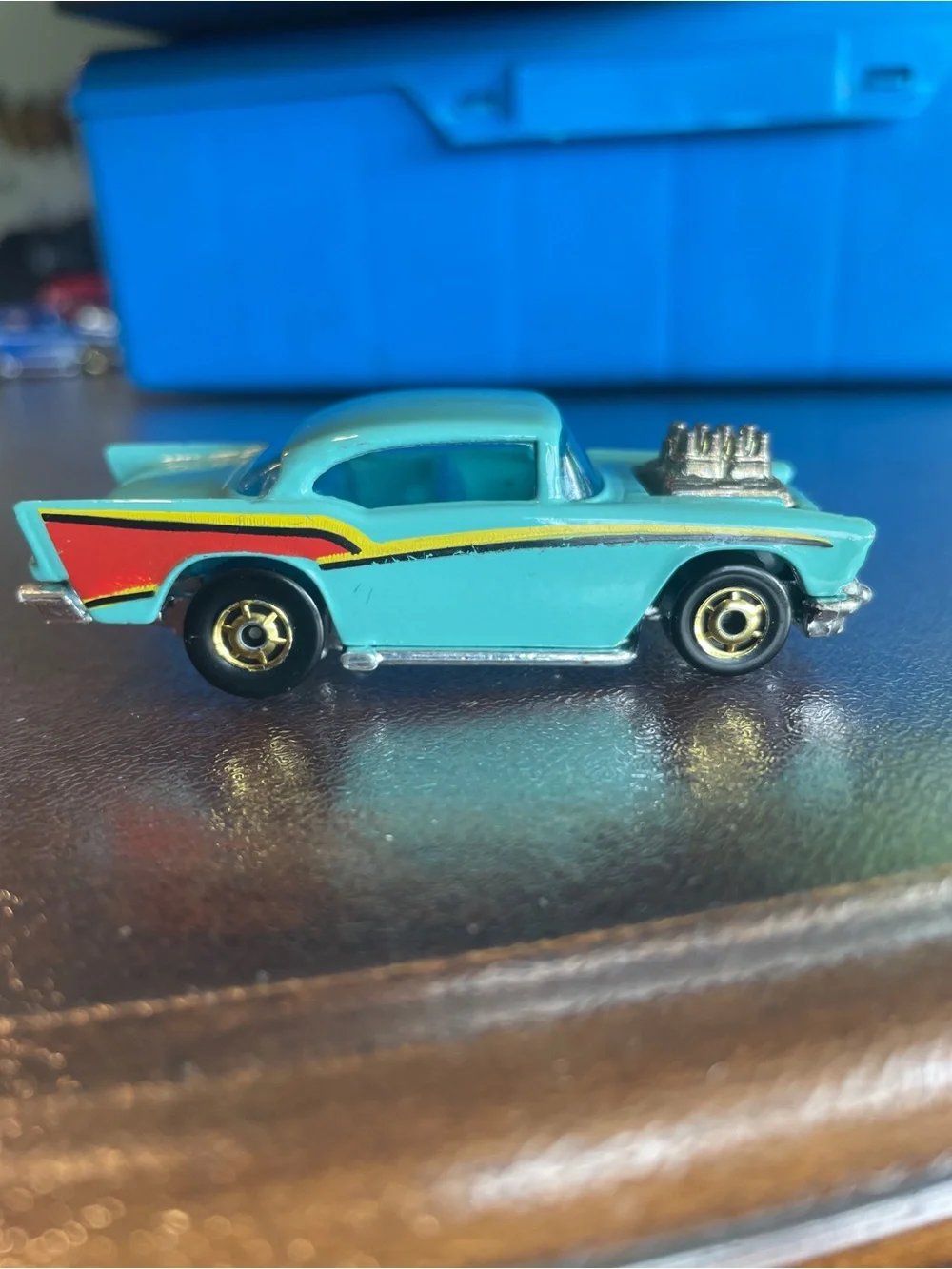Vintage Hot Wheels '57 Chevy - Turquoise Mattel 1976